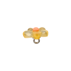 Prym: Kukkanappi 15mm, keltainen