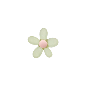 Prym: Kukkanappi 15mm, vaaleanvihreä