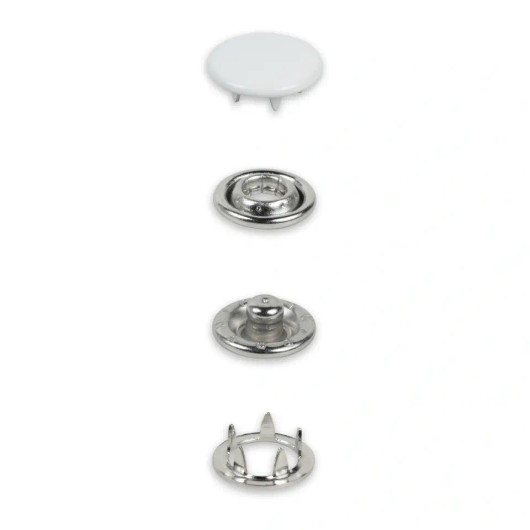 Prym: Jerseyneppari 12mm / 20kpl, valkoinen