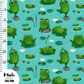 Mieli Design: FROG POND sea green, luomupuuvillatrikoo
