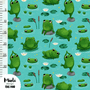 Mieli Design: FROG POND sea green, luomupuuvillatrikoo