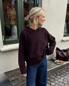 PetiteKnit: Hannah Sweater V-neck -neuleohje 