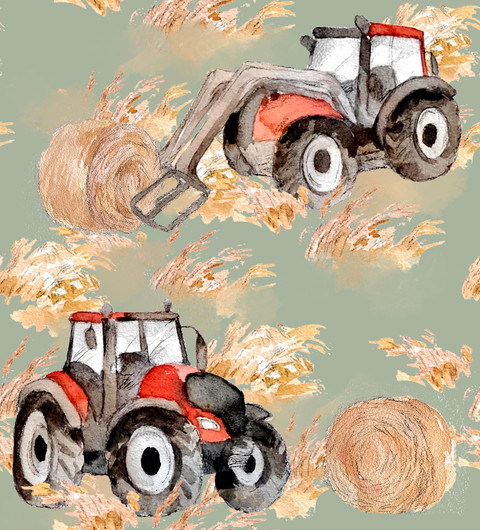 Hento Style: Puuvillatrikoo, Heinänteko, vihreä