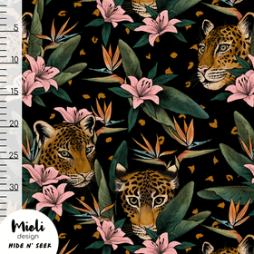 Mieli Design: HIDE N’ SEEK black, luomupuuvillatrikoo