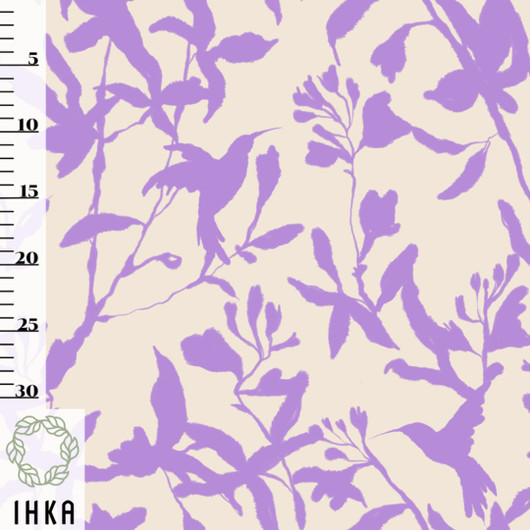 Ihka Clothing: Hummingbird luomupuuvillatrikoo, lavender creme