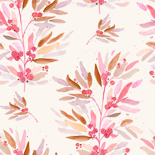 Merenneidon ompelimo: Huurremarjat luomutrikoo, punainen