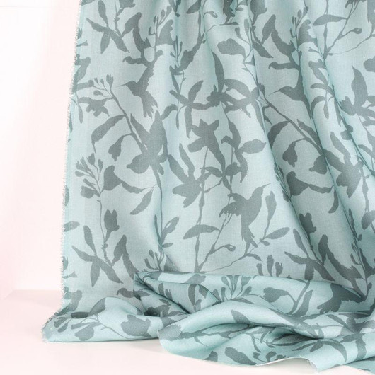 Ihka Clothing: Hummingbird pellava, Sea Green