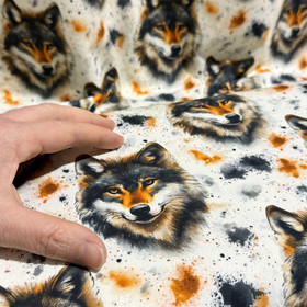 Digitrikoo: Koirat, luonnonvalkoinen - oranssi - harmaa