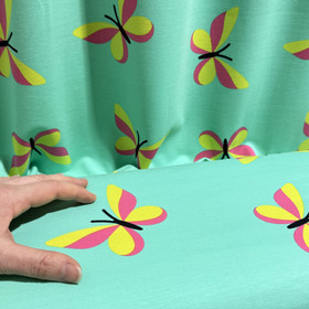 Digijoustocollege: Perhoset, minttu - keltainen - pinkki