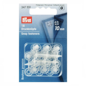 Prym: Neppari ommeltava läpinäkyvä 10mm, 18kpl