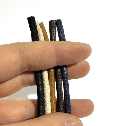 Vahattu puuvillanyöri 4mm, useita värejä