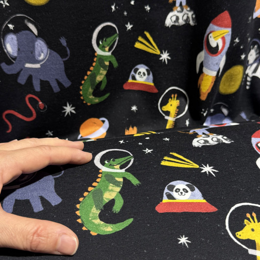 Digijoustocollege: Eläinastronautit, musta - monivärinen