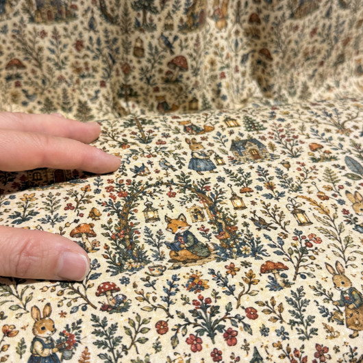 Digitrikoo: Pienet metsäneläimet, beige - murretut värit