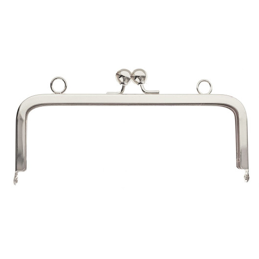 Laukkukehys 20 x 8cm, hopea