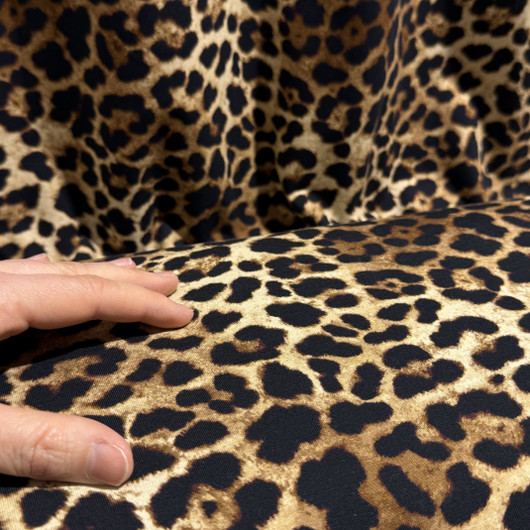 Digitrikoo: Leopard, kameli - musta - ruskea