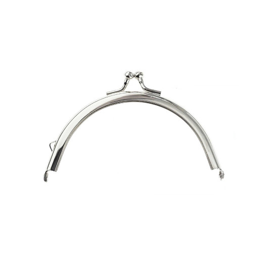 Kukkarokehys kaareva 10 x 5,5cm, hopea