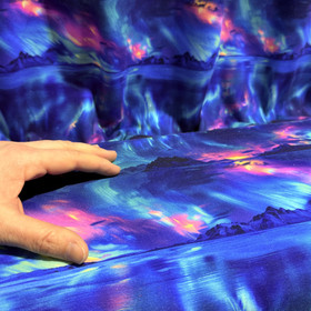 Digitrikoo: Revontulet, sininen - pinkki - monivärinen