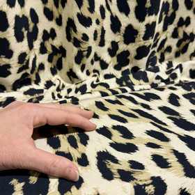 Digijoustocollege: Leopard, vaalea beige - beige - musta 