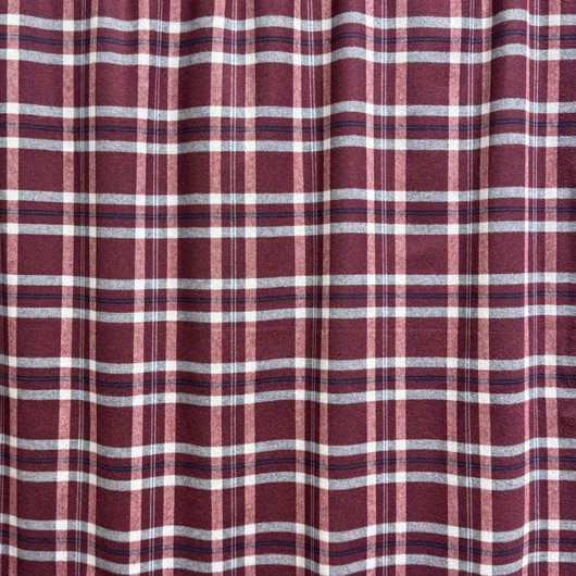 Flanelli: Ruudullinen, viininpunainen - valkoinen - tummansininen 