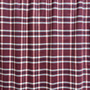 Flanelli: Ruudullinen, viininpunainen - valkoinen - tummansininen 