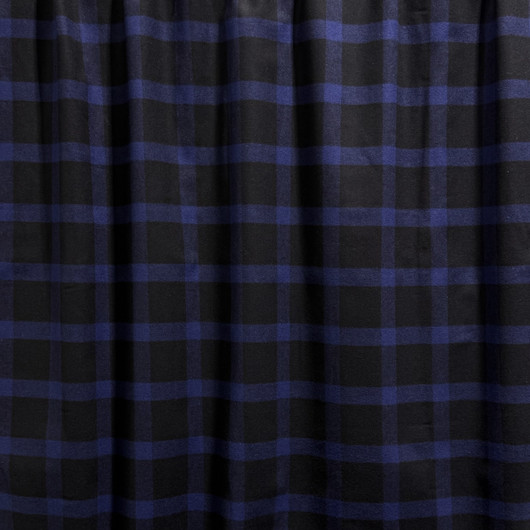Flanelli: Ruudullinen, musta - tummansininen