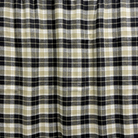 Flanelli: Ruudullinen, beige - musta - valkoinen