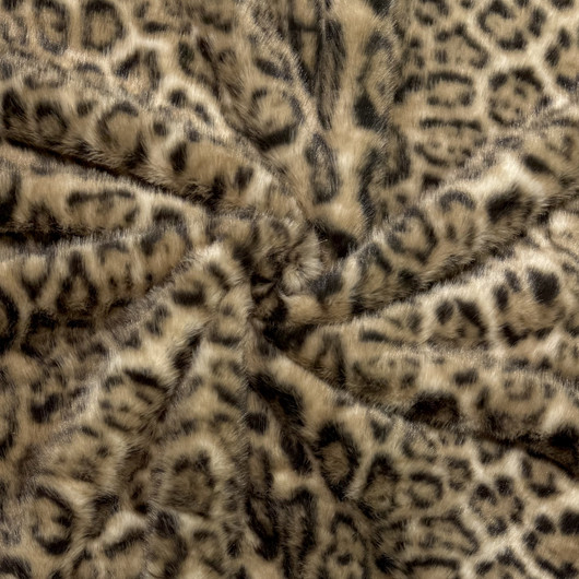 Teddy / karvakangas: Leopard, ruskea - musta 