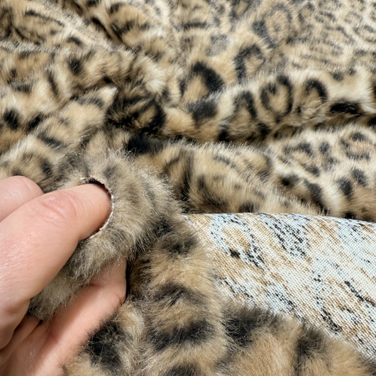 Teddy / karvakangas: Leopard, ruskea - musta 