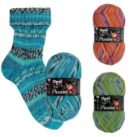 Opal: Passion 6-ply, liukuvärjätty sukkalanka, useita erilaisia