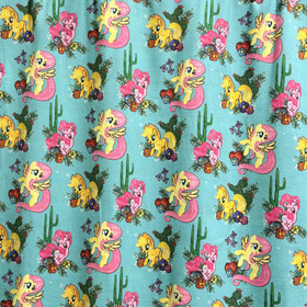 My Little Pony -trikookangas: Ponit, turkoosi - monivärinen