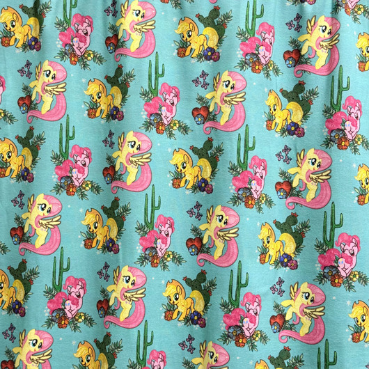 My Little Pony -trikookangas: Ponit, turkoosi - monivärinen
