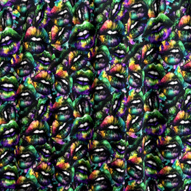 Digitrikoo: Huulet, musta - violetti