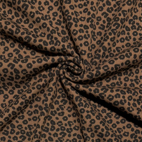 Ribbitrikoo: Leopard, tummanruskea - musta 