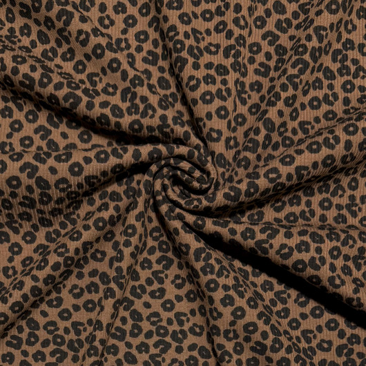 Ribbitrikoo: Leopard, tummanruskea - musta 