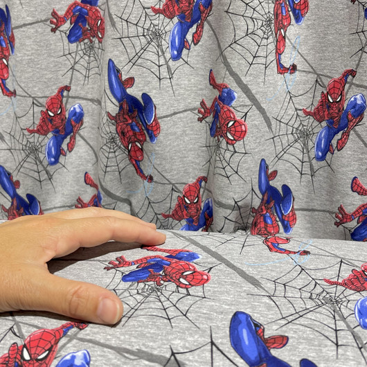 Spider-Man -joustocollege, meleerattu vaaleanharmaa
