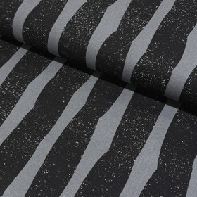 Canvas: Kokka, raidat, musta - harmaa