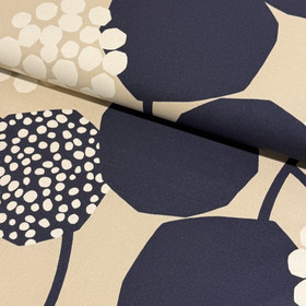 Canvas: Kokka, luonto, tummansininen - beige