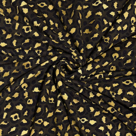 Bambutrikoo: Leopard, tummanruskea - kulta