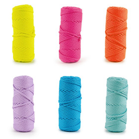 Pyöreä polyesterinyöri 5mm - 1m, neonvärit