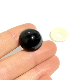 Turvasilmä / kepparin silmä, musta, 20-28mm