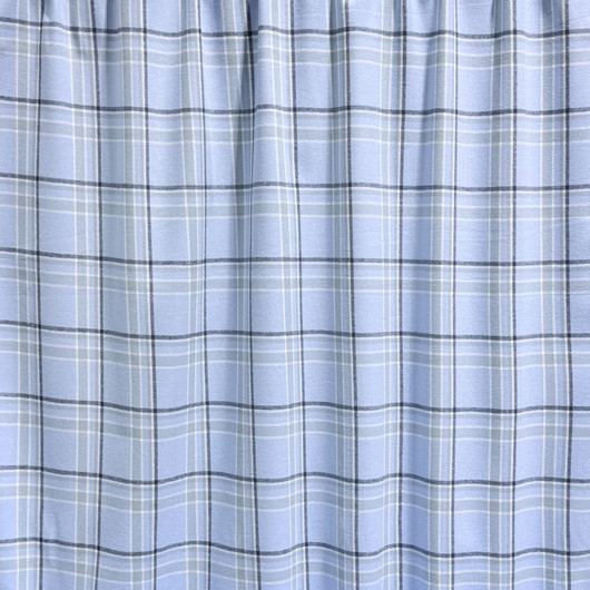 Flanelli: Ruudullinen, Vaaleansininen - vaaleanharmaa - tummanharmaa