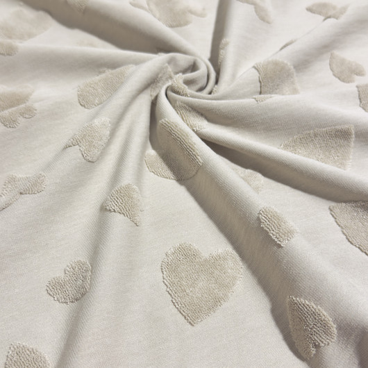 Trikoo froteesydämin, beige