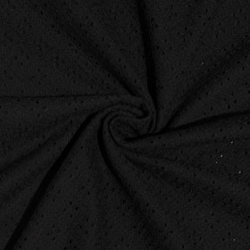 Brodeerattu puuvilla: Pieni ruudukko, musta