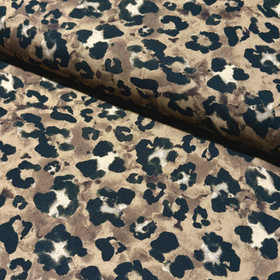 Canvas: Leopard, vaaleanruskea - ruskea - musta