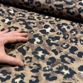 Canvas: Leopard, vaaleanruskea - ruskea - musta