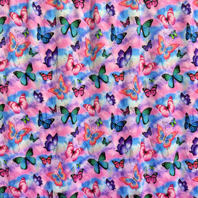 Digitrikoo: Perhoset, pinkki - turkoosi