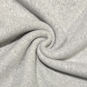 Luomupuuvillafleece: Meleerattu vaaleanharmaa
