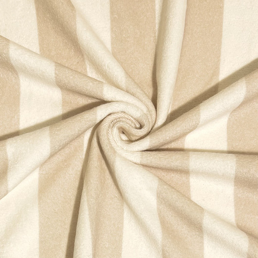 Joustofrotee: Pystyraita, luonnonvalkoinen - beige