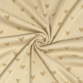 Ribbitrikoo: Sydämet, vaalea beige