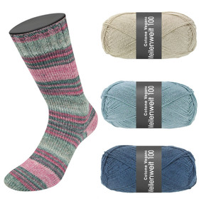 Lana Grossa: MW100 Cotone Vegano -puuvillasukkalanka